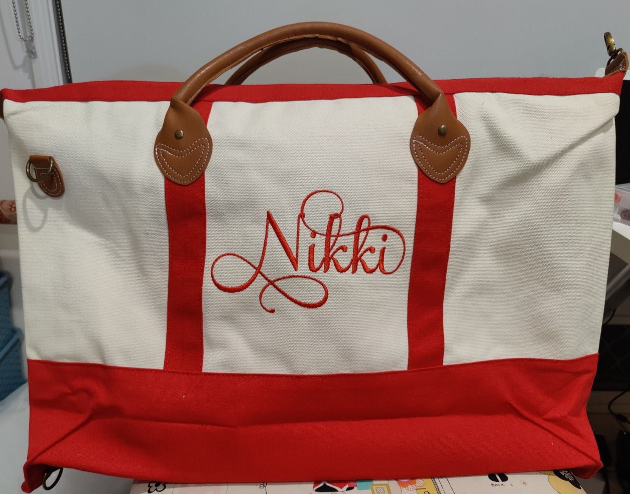 Monogrammed overnight bag new arrivals